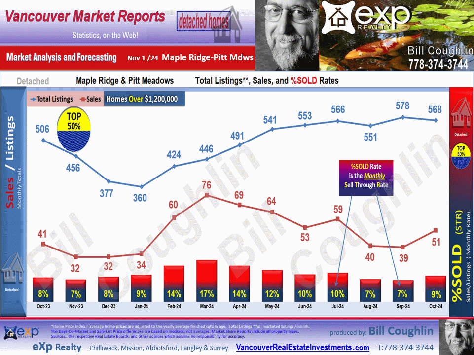 Albion, Silver Valley, South Meadows and all the sub areas of Maple Ridge, Pitt Meadows detailed stats